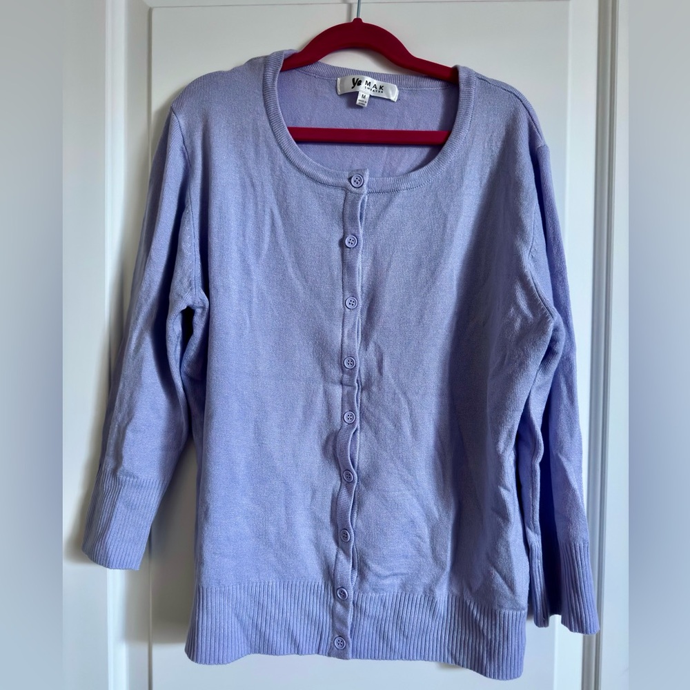 Yemak Lavender Cardigan